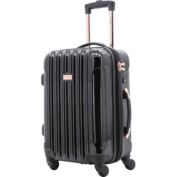 Amazon.com | kensie Women's Shiny Diamond Hardside Spinner Luggage